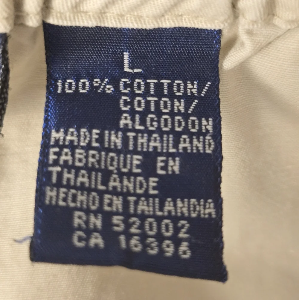 Liz Claiborne Cream Flat Front Shorts - Picture 3 of 4